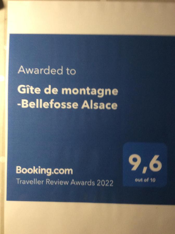 Gite De Montagne -Bellefosse Alsace ภายนอก รูปภาพ